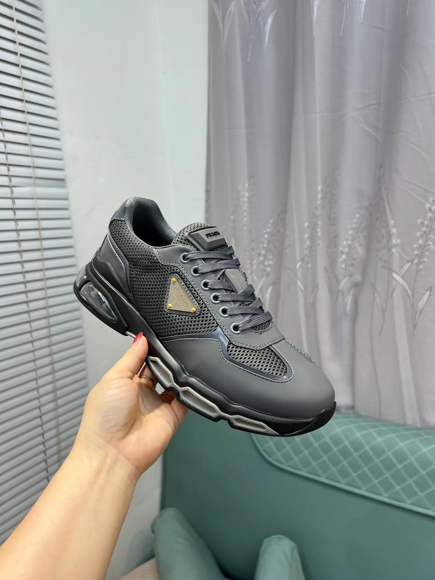 Men's shoes 💰660 [PRADA] Men's shoes are popular in the counter, official website is synchronized, 1 high-quality shipment ✔️ Original frosted cowhide + cowhide lining, 1🆚1 replica, original sole, 38-45 (45 customized, non-refundable)